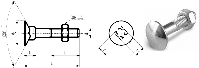 DIN 605 - Flat Countersunk Square Neck Bolts