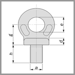 580 - Collar Eyebolts